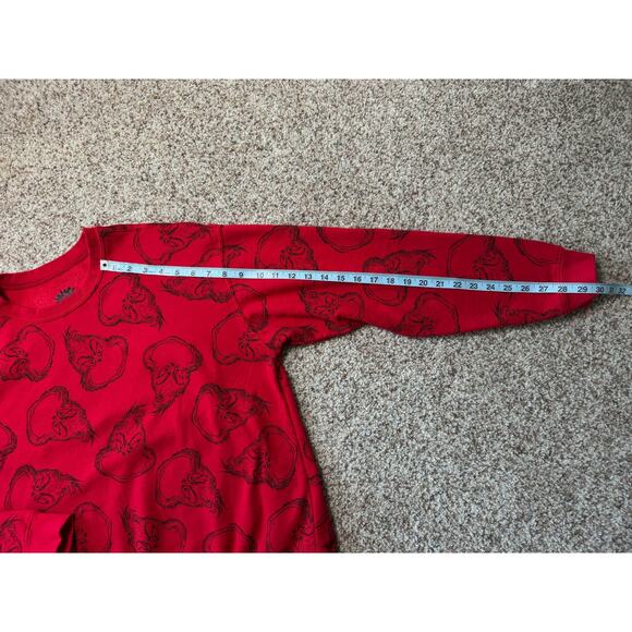 THE GRINCH Sweatshirt, Size XL, Christmas, Holiday, Red - Picture 6 of 8